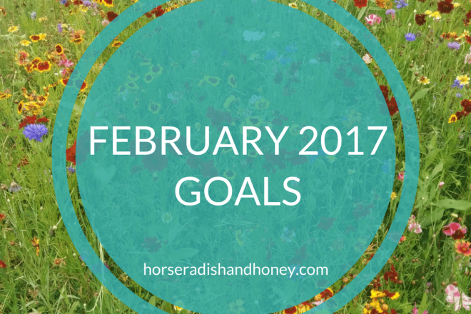 February 2017 Goals | Horseradish & Honey